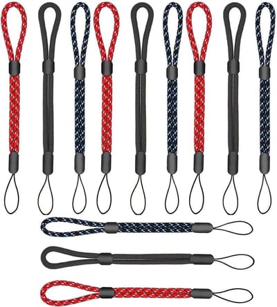 Verstelbare Polsbanden voor Camera's en Telefoons - 12 Stuks Nylon Tether en Sleutelhangers voor Veiligheid en Comfort