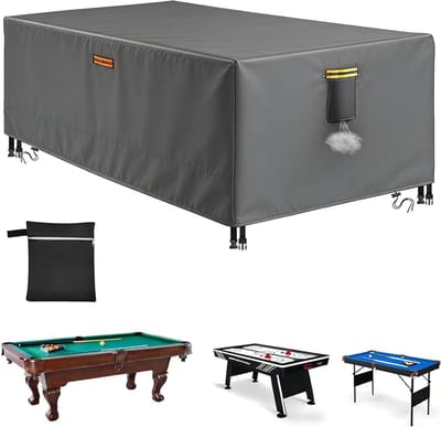 Tafelhoezen - Biljart Covers - Bescherming Buiten - Waterdicht Heavy Duty - Diverse Maten - Grijs