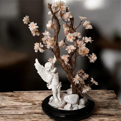 Seta Fiori - Kunstbloesemboom - Bloesemengel – Bonsai - kerst - - Sakura