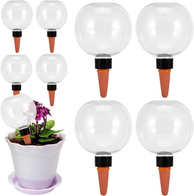 Irrigatieballen, 500 ml, automatische plantenirrigatie, waterdispenser, planten voor automatische irrigatie van kamers en tuinplanten (8 stuks)
