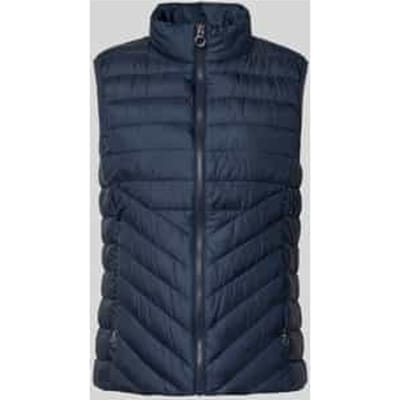 Slim fit bodywarmer met opstaande kraag