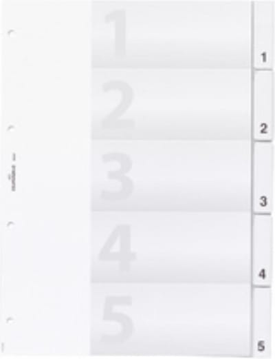 DURABLE Register 683319 245x297cm 20-delige harde folie tr