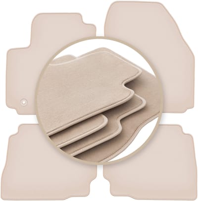 PREMIUM beige matten voor: Ford Mondeo MK4 liftback, sedan, stationwagen 2007-2012