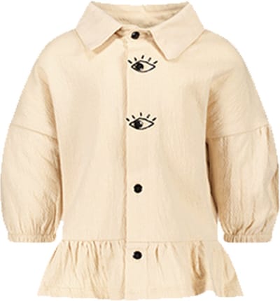 Lidian The New Chapter D401-7110 Meisjes Blouse - Simply taupe - Maat 116