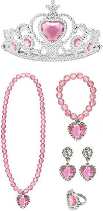 Roze tiara / kroon - voor bij je prinsessenjurk