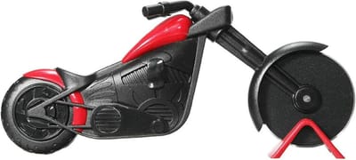 Creatieve Pizzasnijder voor Motorliefhebbers, RVS Pizzawiel en Keukengadget, 21.5 cm Lang en Ergonomisch Ontwerp