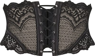 Hunkemöller Dames Lingerie Waspee Lotta - Zwart - maat 2XL