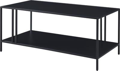 Salontafel Kumlinge metaal 47x110x55 cm zwart