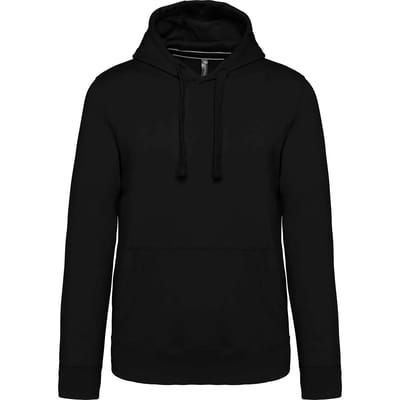 Kariban Hoodie met Capuchon en Kangoeroezak Zwart - M