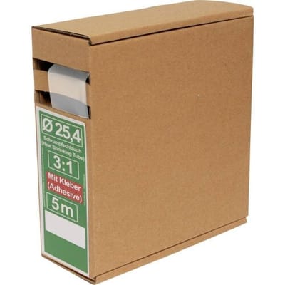 Quadrios 25CA506 Krimpkous met lijm Transparant 25.4 mm 8.5 mm Krimpverhouding:3:1 5 m
