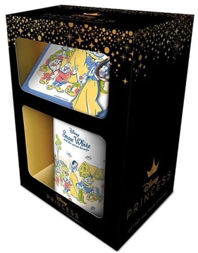 Disney - Snow White and the Seven Dwarfs - "Pastel Princess" Mok + Onderzetter + Sleutelhanger Geschenkset
