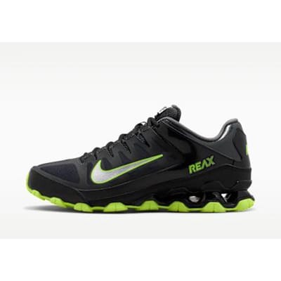 Baskets Nike Reax 8 TR Mesh Noir Volt Homme Argent Métallique 621716-022 39 black