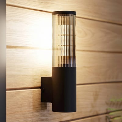EGLO Salle buitenwandlamp, hoogte 31 cm, zwart, aluminium