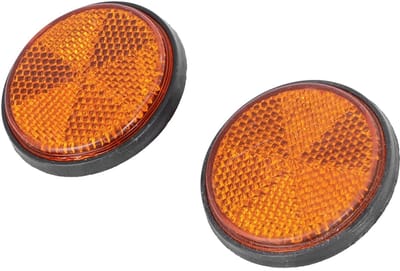 Dailygoods- Reflector Ronde - 2 Stuks - Veiligheidsreflector - Signaallichtassemblages - Universele Motorfiets - PMMa Materiaal - Veiligheidslicht