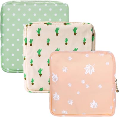 Menstruatie Opbergzakjes - Maandverband Tasjes - Privacy Beschermen - Doordacht Ontwerp - 13 x 13 x 4.5 cm - Meerdere Kleuren