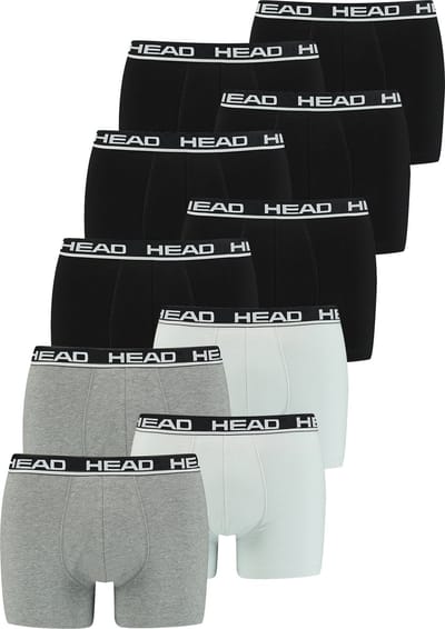 BOXERS Pack van 10 Head Heren Basic Boxer Broek Shorts Ondergoed Ondergoed Pack van 10