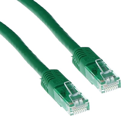 ACT Groene 0,25 meter U/UTP CAT6 patchkabel met RJ45 connectoren IB8752