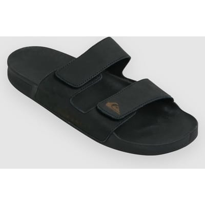 Quiksilver Rivi Leather Slippers Zwart EU 40 Man