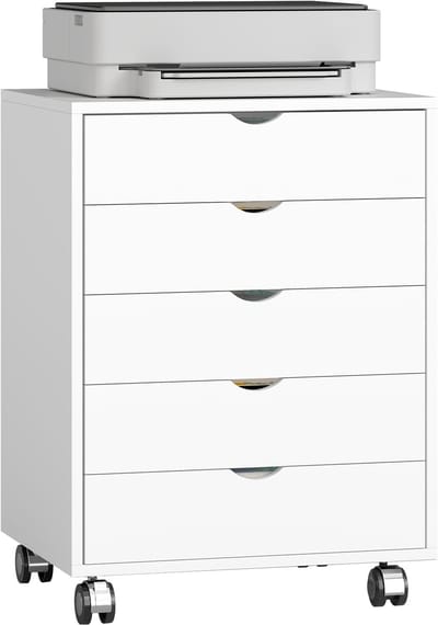 HOMCOM archiefkast - Spaanplaat, MDF - 50x40x67,5 cm - Wit