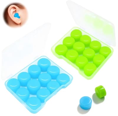 Vormbare Siliconen Oordoppen – 12 Paar voor Slapen, Zwemmen, Kantoor en Meer – Hypoallergeen & Wasbaar