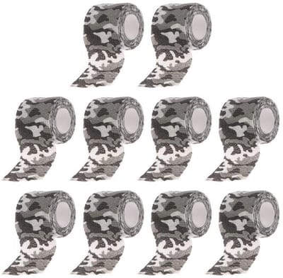 Dailygoody - Camouflageverband - Zelfklevend - Elastisch - Zwart Wit