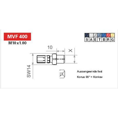 Remslangeinde TRW MVF400A