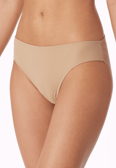 SCHIESSER Invisible Lace slip (1-pack) - dames slip microvezels kant maple-kleur