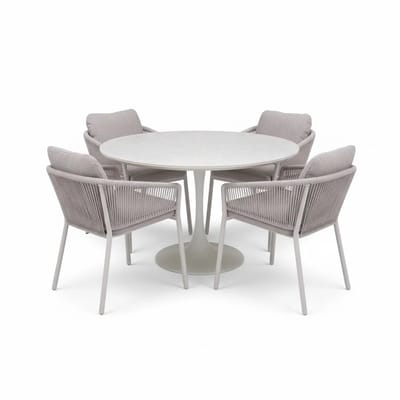 Joshua Flair dining tuinset 5-delig latte 120xH75cm