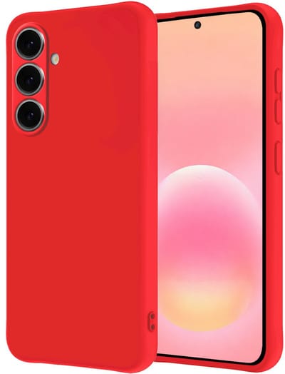 Hoesje - Geschikt voor Samsung Galaxy A57 - Sterk & Shockproof - Hoes Cover - Siliconen Case - Rood