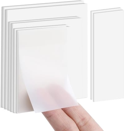Allecto Plus - Transparante Plaknotities (400 Vel) - Waterdicht en Geschikt voor School, Kantoor en Thuisgebruik.