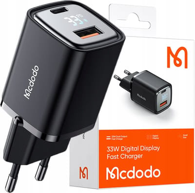 Mcdodo® Snellader - Oplader - Voor telefoon - USB-C USB-A - 33W