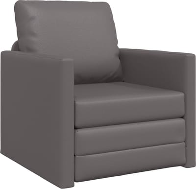 vidaXL - Slaapbank - 60cm - Grijs - Kunstleer