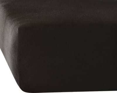 De Witte Lietaer Hoeslaken Elena Black - 140 x 200/220 x h 30 - Katoen Jersey
