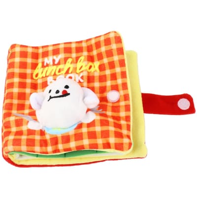 Honden Pluche Boek Piepspeeltjes Schattig Snoepjes Uitdelen Voedsel Vinden Hondenspeelgoed voor Huisdier Interactief Speelgoed orange