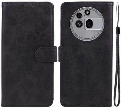 Zwart agenda book case hoesje - Hoesje geschikt voor de Nothing Phone 3a Pro