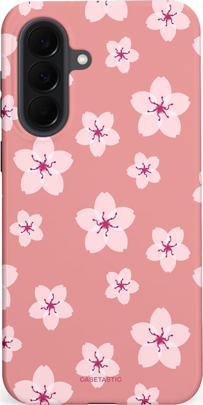 Casetastic Hoesje Geschikt voor Samsung Galaxy A37 - Stijlvolle Beschermende Duo-layer Case - Roze Sakura Bloesems Elegante Japan Rituals