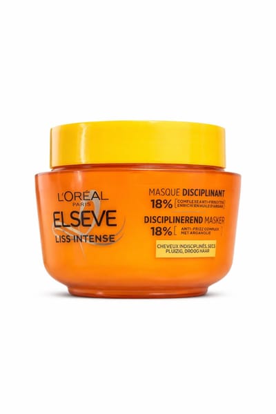 L’Oréal Paris Elseve Liss Intense Haarmasker – 300 ml – Anti-Frizz – Met Arganolie – Voor Droog & Pluizig Haar