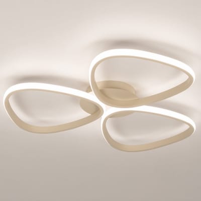 Lumidora Plafondlamp 75630 - Plafonniere - STELLA - 3 Lichts - Ingebouwd LED - 30.0 Watt - 3000 Lumen - 2700 Kelvin - Beige - Metaal - Met dimmer