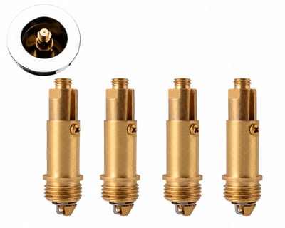 Waterval Gootsteen Pop-Up Montage Schroef 54.7 mm – M8 Click Schroef – Vervanging voor Wastafel en Afvoerstop – Universeel 4 stuks
