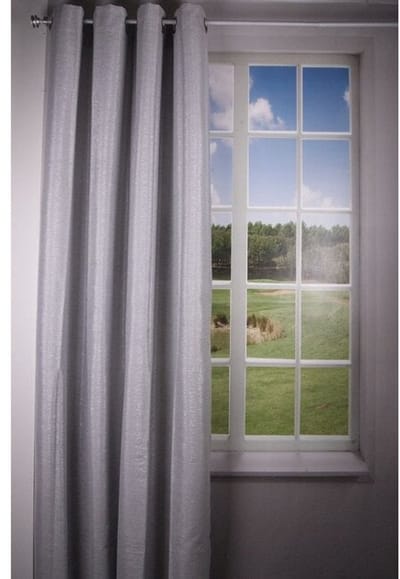 Sparkle gordijn zilver 140x260cm (8 rings)