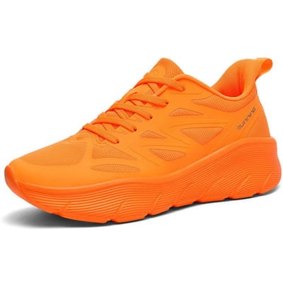 Hardloopschoenen voor Heren Grote Maat 47 Nieuwe Zomer Herfst Buitenschoenen Casual Sneakers Luxe Schoenen met Dikke Zool 36 oranje