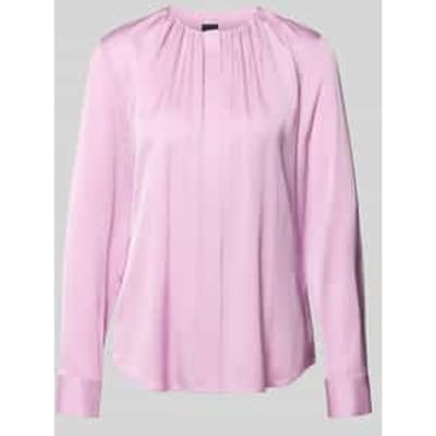 Regular fit blouse met lange mouwen van zijdemix model 'BANORAH'