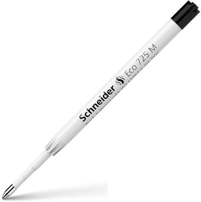 Schneider balpenvulling Eco 725, medium, zwart 10 stuks