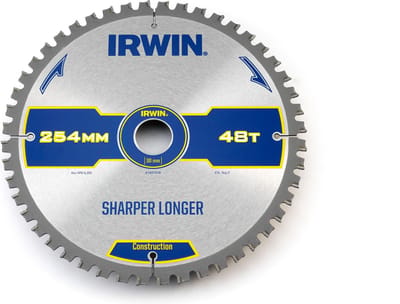 Irwin Construction Serie - Cirkelzaagblad - 254mm - 48 Tanden - ATB Geometrie