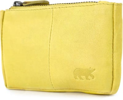 Bear Design Lyla Ritsportemonnee / Sleuteletui - Butter Yellow
