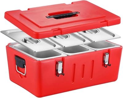 Geïsoleerde Voedseldrager - Warmhoudbox - Catering en Transport - Drielaagse Thermische Isolatie - 25 Liter - Meerkleurig