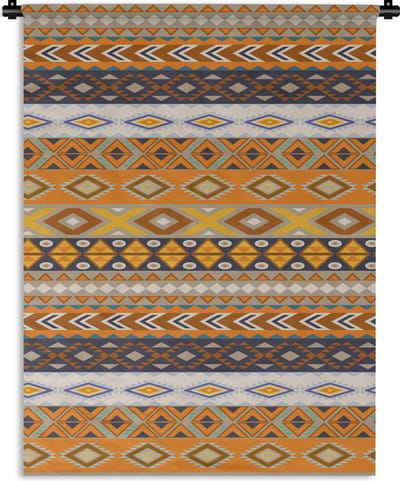 Wandkleed - Wanddoek - Patronen - Afrika - Abstract - 90x120 cm - Wandtapijt