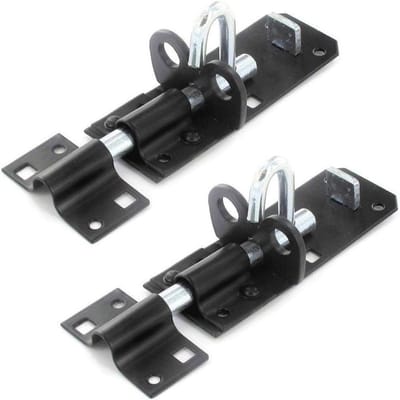 Sterke schuifbare afsluitbare padbolt (8 inch) voor schuurdeuren en poorten, 2 stuks