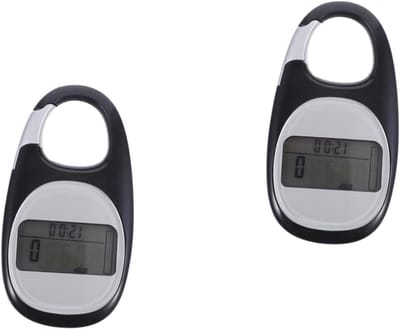 Stappenteller Set - Wandelmeter Clip - Activiteit Meten - 3D Sensor Technologie - 7.5x4x1.2cm - Wit