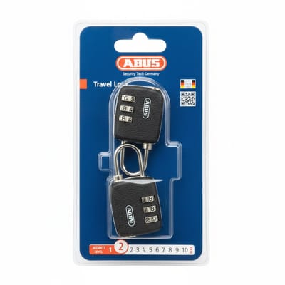 ABUS combinatieslot 146/30 Twins B - voor het beveiligen van bagage, koffers en kleine voorwerpen